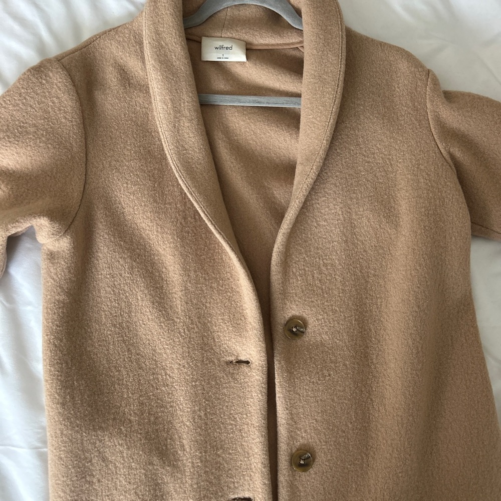 Wilfred size S Tan wool coat